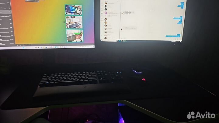 Мощный игровой компьютер HyperX с 2 монитороми