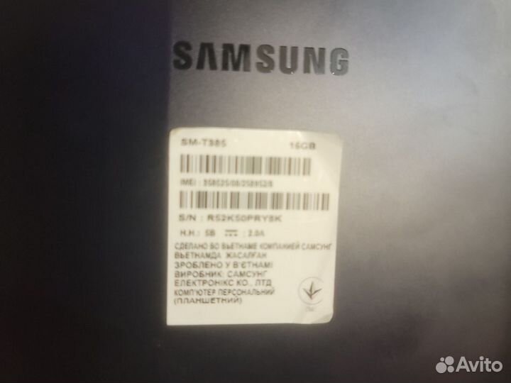 Планшет samsung galaxy tab t385