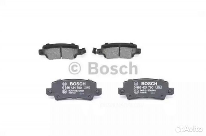 Bosch 0 986 424 790 Колодки тормозные дисковые зад