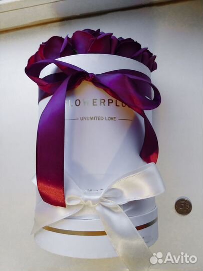 Букет роз из мыла в упаковке