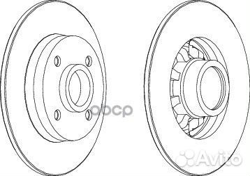 Диск тормозной PSA C4/DS4/308 07- задн. D249 D