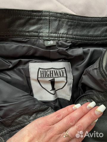Кожаные мото брюки женские 44 объявление продам