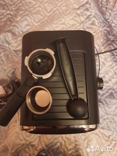 Кофемашина рожковая + кофемолка