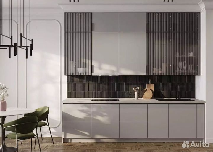 Кухня с барной стойкой