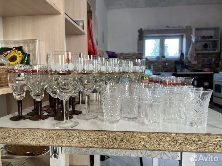 Хрустальная и винтажная посуда. Доставка