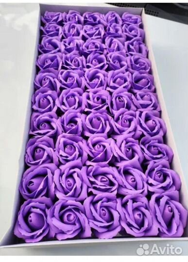 Розы из мыльной пены 50шт/уп.(Фиолетовый)