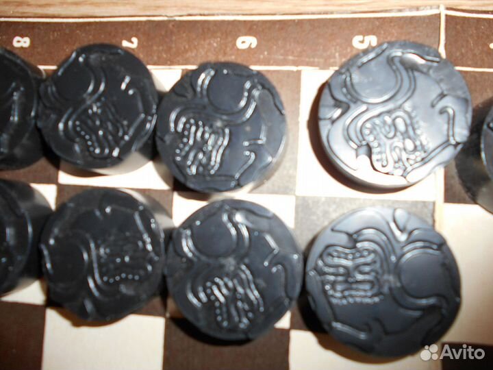 Игра шашки русские. Сувенирные. СССР