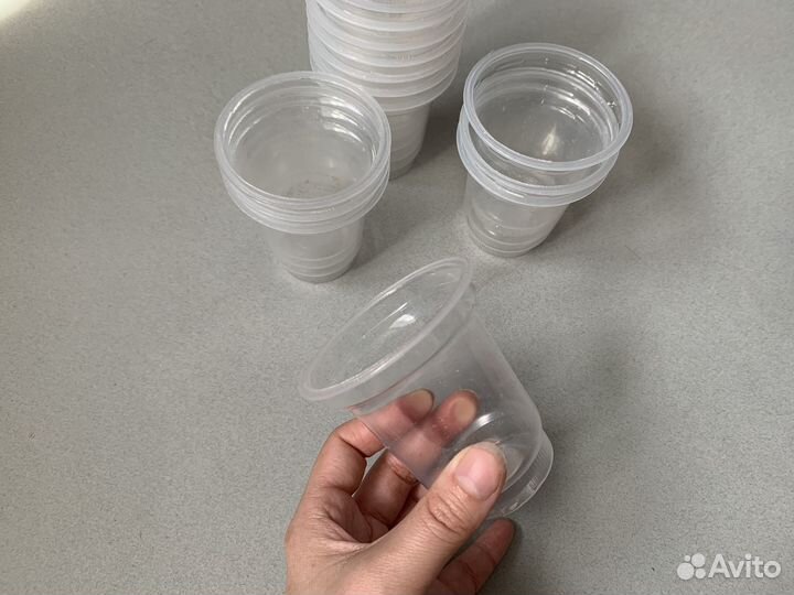 Пластиковые стаканы Баночки для рассады Горшки