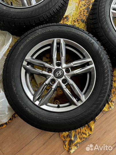 Диски Hyundai 5x114.3 R16 с резиной Yokohama