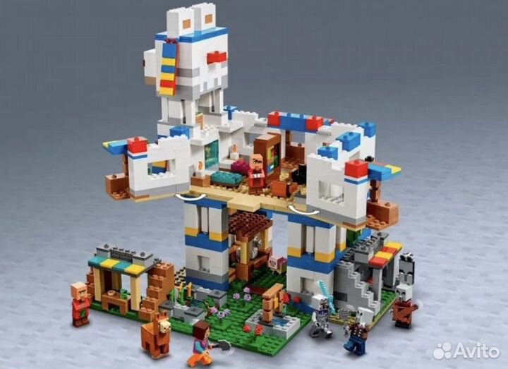 Конструктор Майнкрафт Minecraft Деревня Лам
