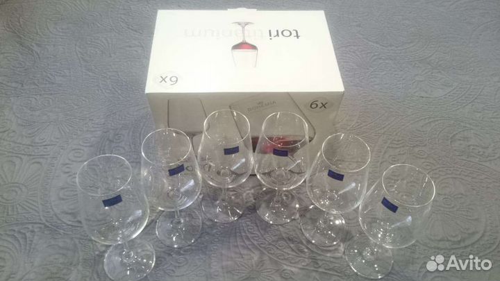 Набор бокалов tori titanium.bogema.Чехия.Новый