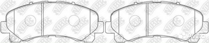 Nibk PN0822 Колодки торм.пер