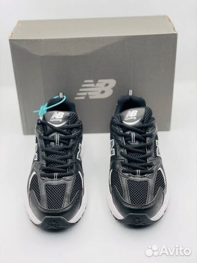 New balance 530 великан чёрные разм. 47