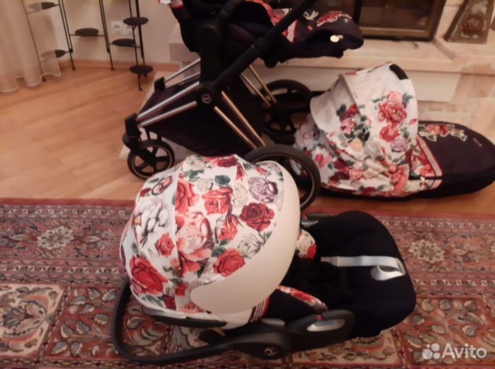 Коляска Cybex Peiam, Spring Blossom 3 в 1 Light