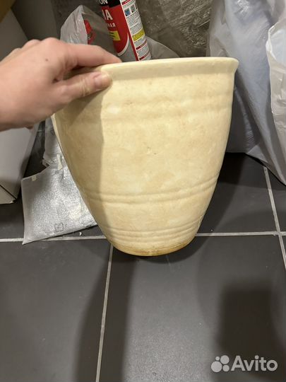 Горшки керамические бу и пластмассовые