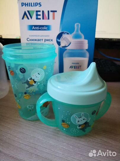 Бутылочки для кормления avent и поилки