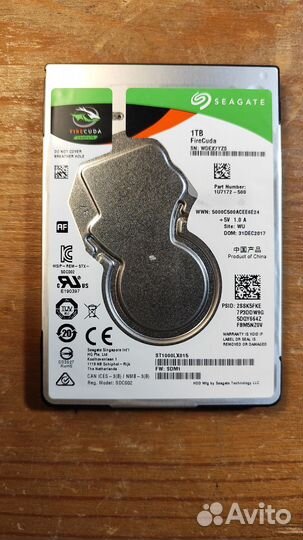 HDD и sshd диски 2.5 1Tb
