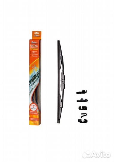 Щетка стеклоочистителя каркасная 430мм крепление h