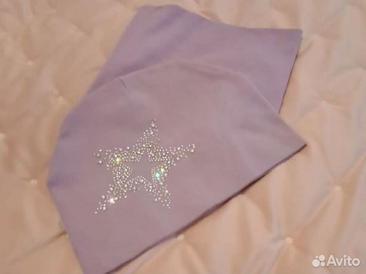 Шапочки и комплекты для девочки 48-50 и 50-52