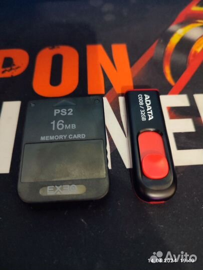 Карта памяти ps2 fмсв + игры