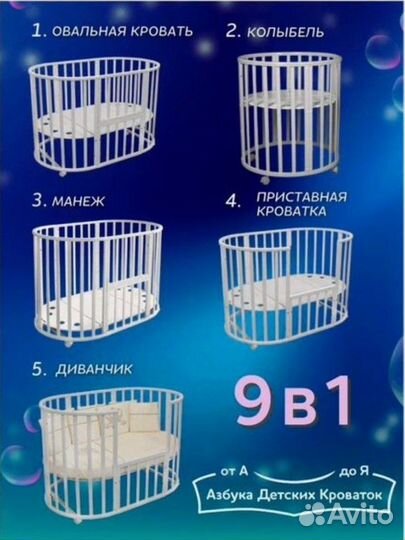 Детская кроватка трансформер