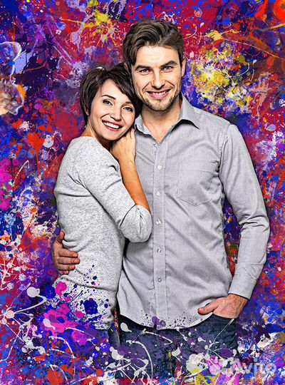 Портрет на холсте по фото на заказ