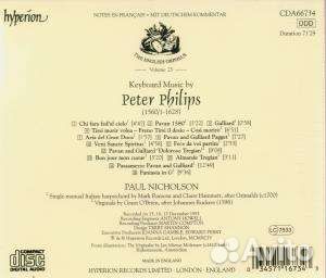 Peter Philips (1561-1628) - Cembalowerke (1 CD)