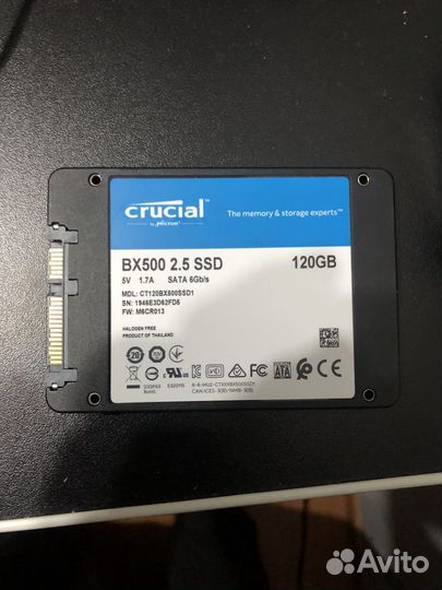 SSD 120gb crusial BX500
