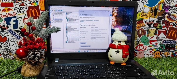 Шустрый мощный для учебы и игр ноутбук Samsung