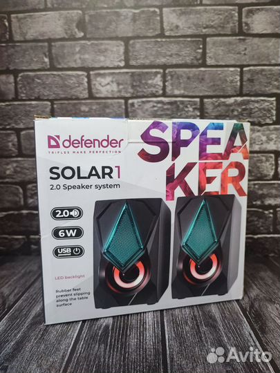 Компьютерные Колонки 2.0 Defender Solar 1