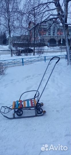 Санки с трансформацией на колёсный ход