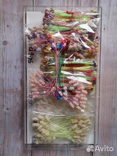 Заготовки для полимерных цветов. Серединки