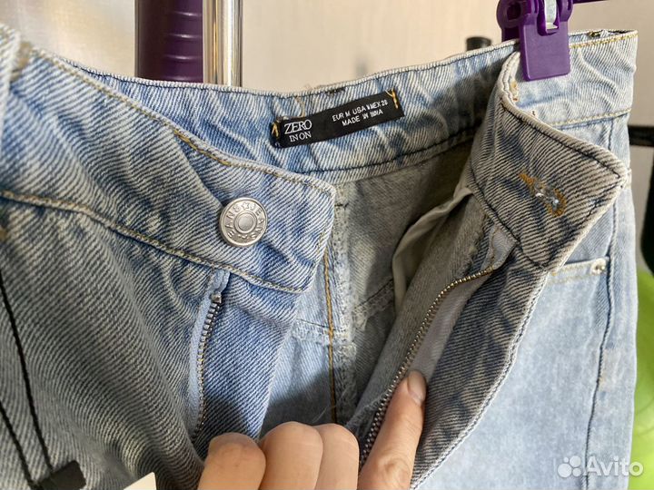 Джинсовые шорты голубые новые
