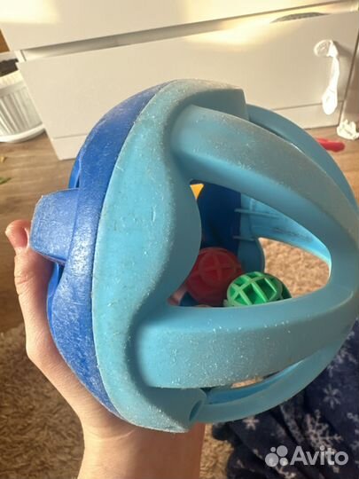 Игрушка каталка с ручкой