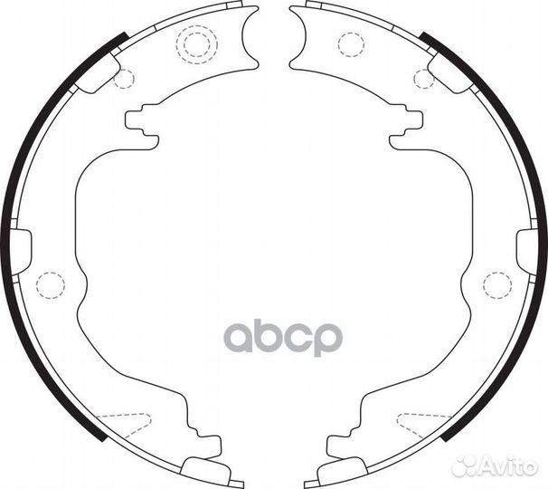 Колодки стояночного тормоза mitsubishi ASX 10