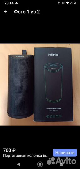 Портативная колонка infinix