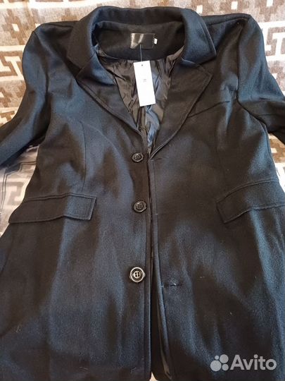 Пальто мужское черное