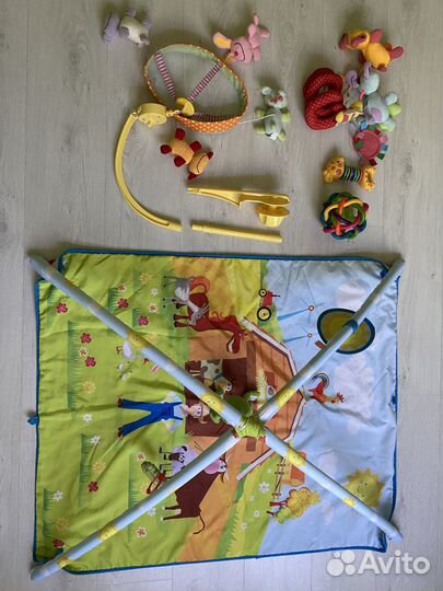 Детский развивающий коврик и мобиль
