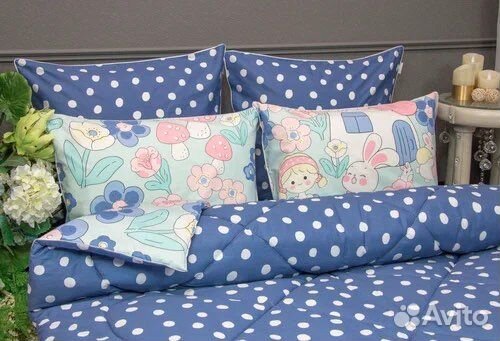 Детское постельное белье с одеялом сатин