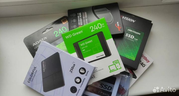 SSD Kingston, Apacer, WD от 120 до 240Гб