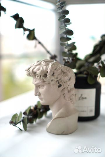 Подставка ваза из гипса Давид