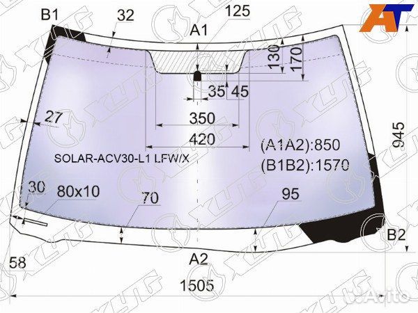 Стекло лобовое toyota camry 30