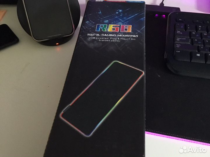 Rgb Коврик для мыши с подсветкой