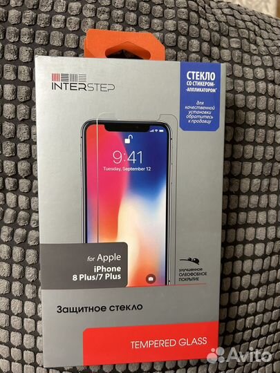 Защитное стекло на iPhone 8 plus