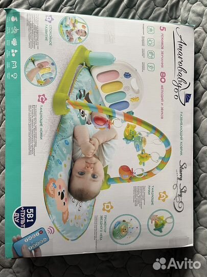 Развивающий коврик с пианино