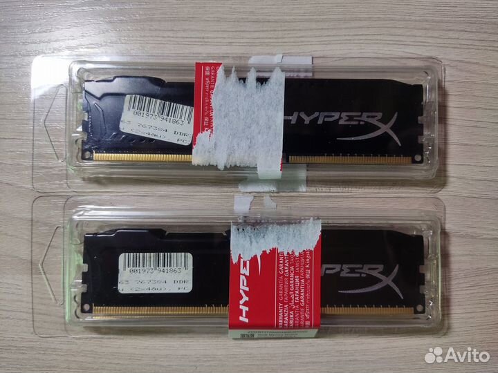 Оперативная память HyperX fury 8 GB DDR3 (4 гбx2