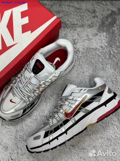 Кроссовки Nike P-6000 Metallic Silver Red