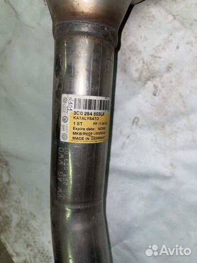 Выхлопная труба с катализат. Volkswagen Passat B6