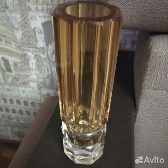 Ваза лзхс,восьмигранная, хрусталь, СССР
