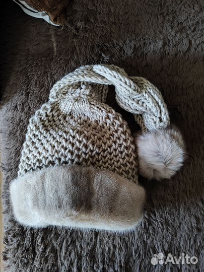 Шапка норковая женская